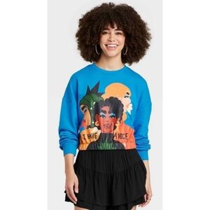 NEW Lo Harris "I Have a Voice" Faces Graphic Sweatshirt